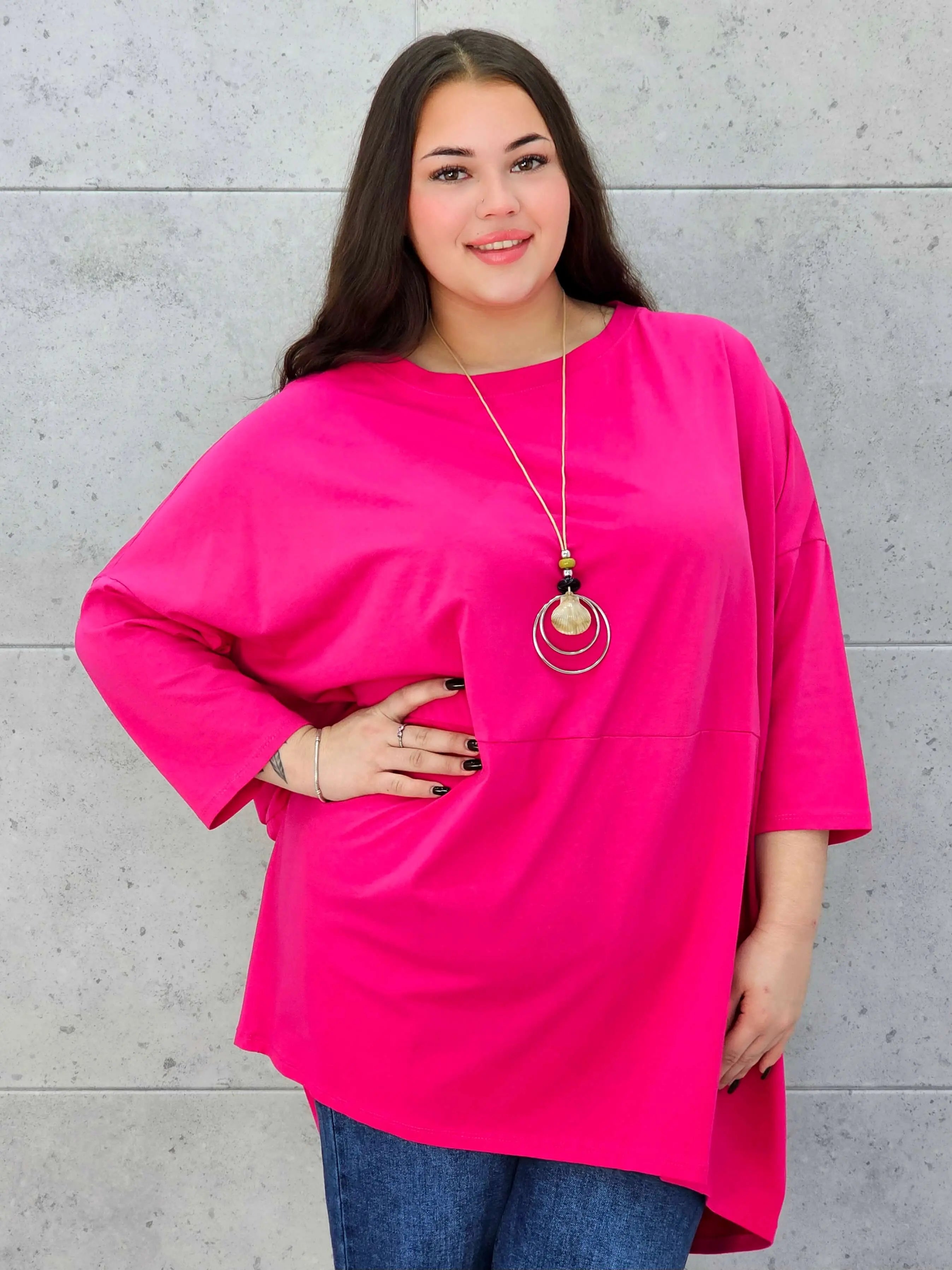 Bluzka plus size StylowaXL – lekka, oversize’owa i pełna koloru - Stylowa XL