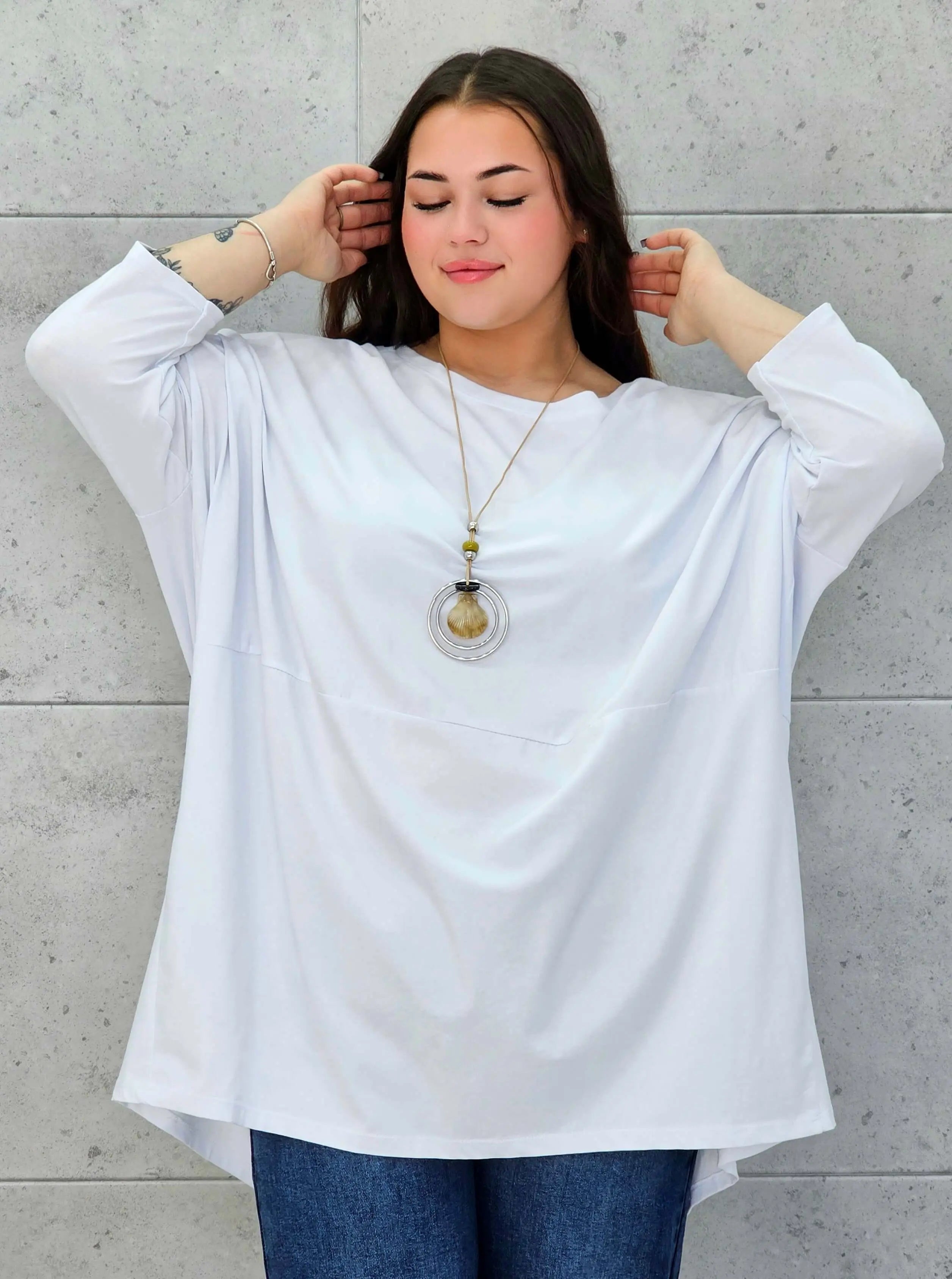 Bluzka plus size StylowaXL – lekka, oversize’owa i pełna koloru - Stylowa XL