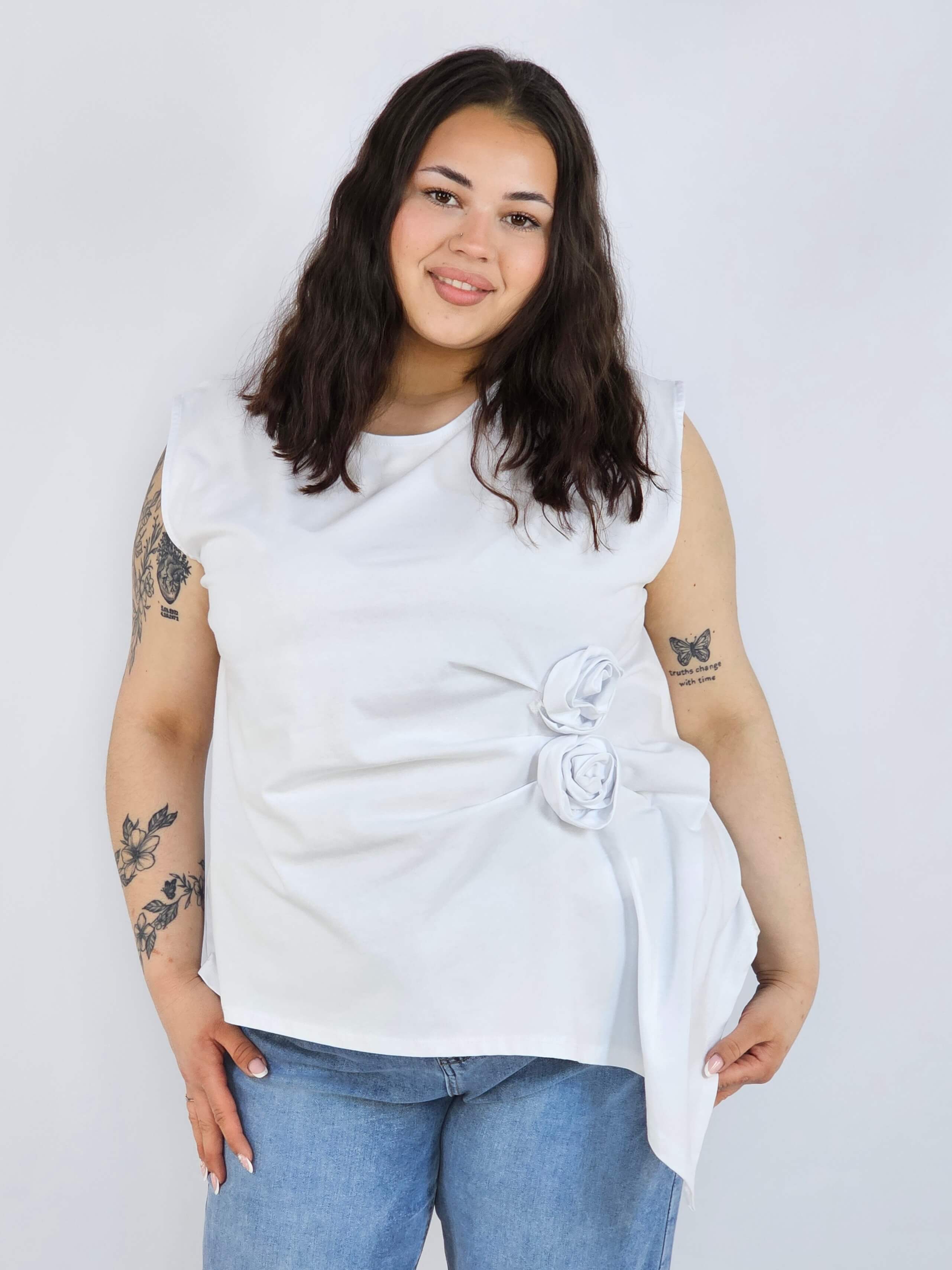 Bluzka plus size XXL elegancka – idealna pod marynarkę i na wyjątkowe okazje Stylowa XL