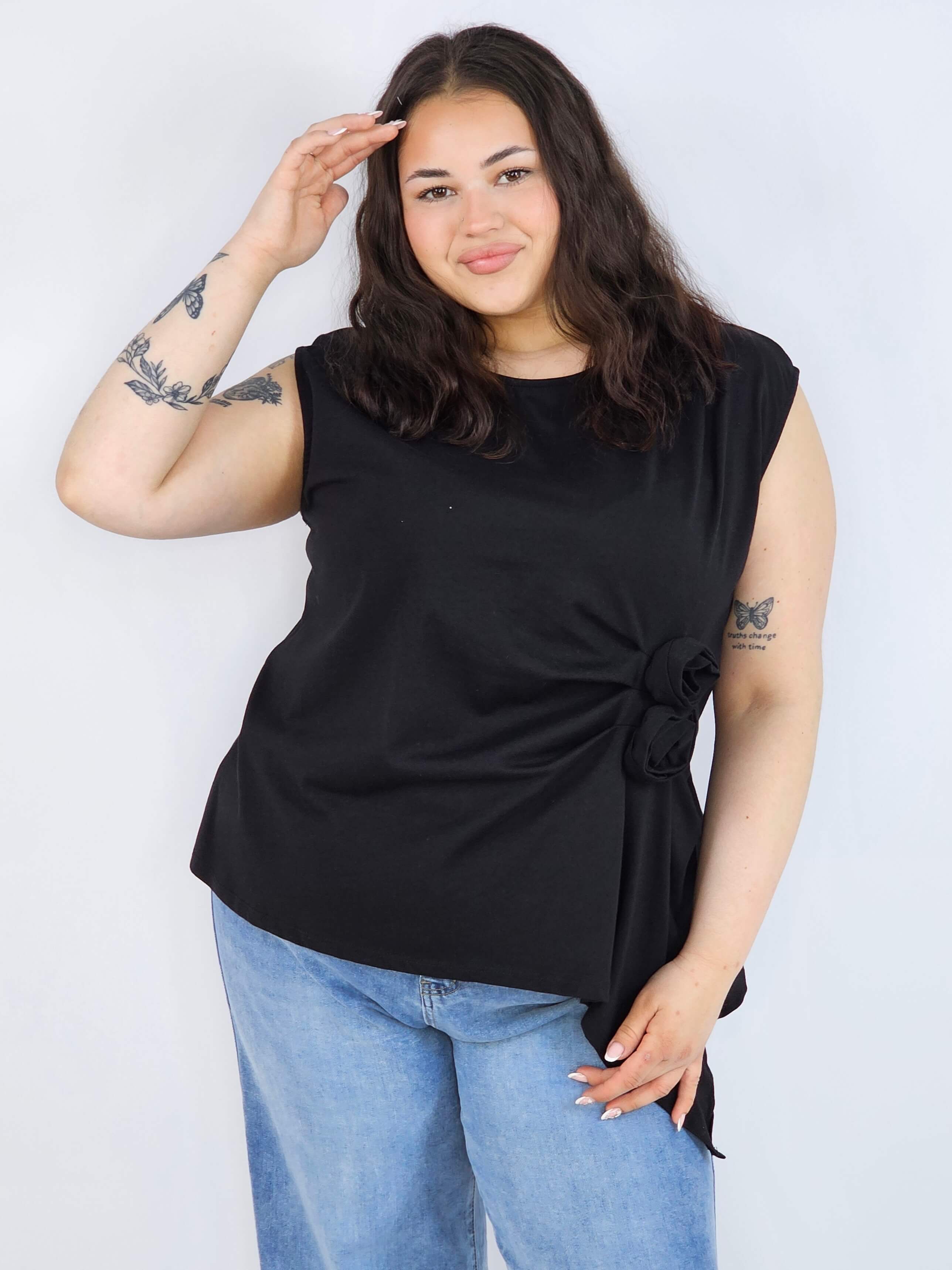 Bluzka plus size XXL elegancka – idealna pod marynarkę i na wyjątkowe okazje Stylowa XL