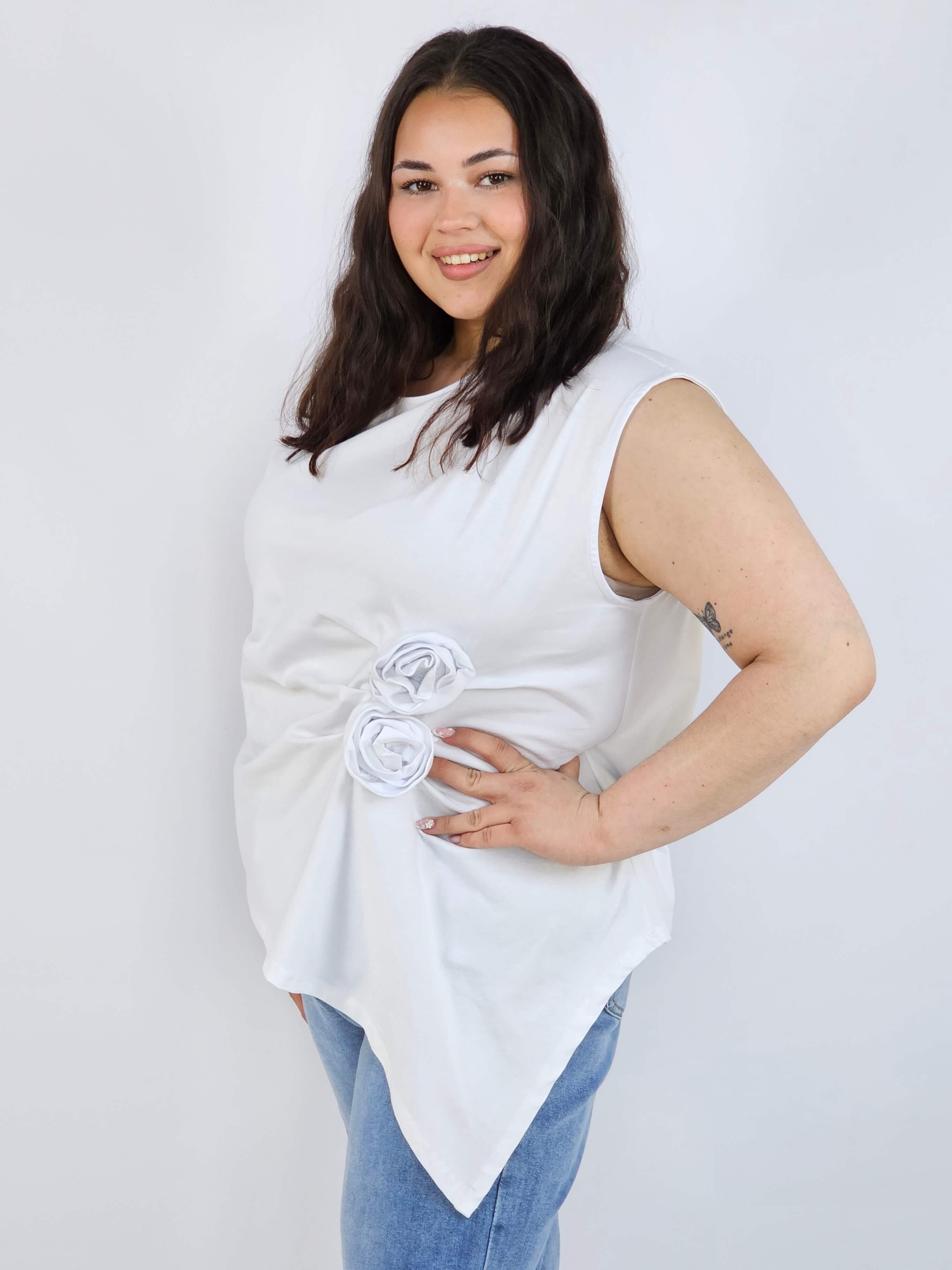 Bluzka plus size XXL elegancka – idealna pod marynarkę i na wyjątkowe okazje Stylowa XL