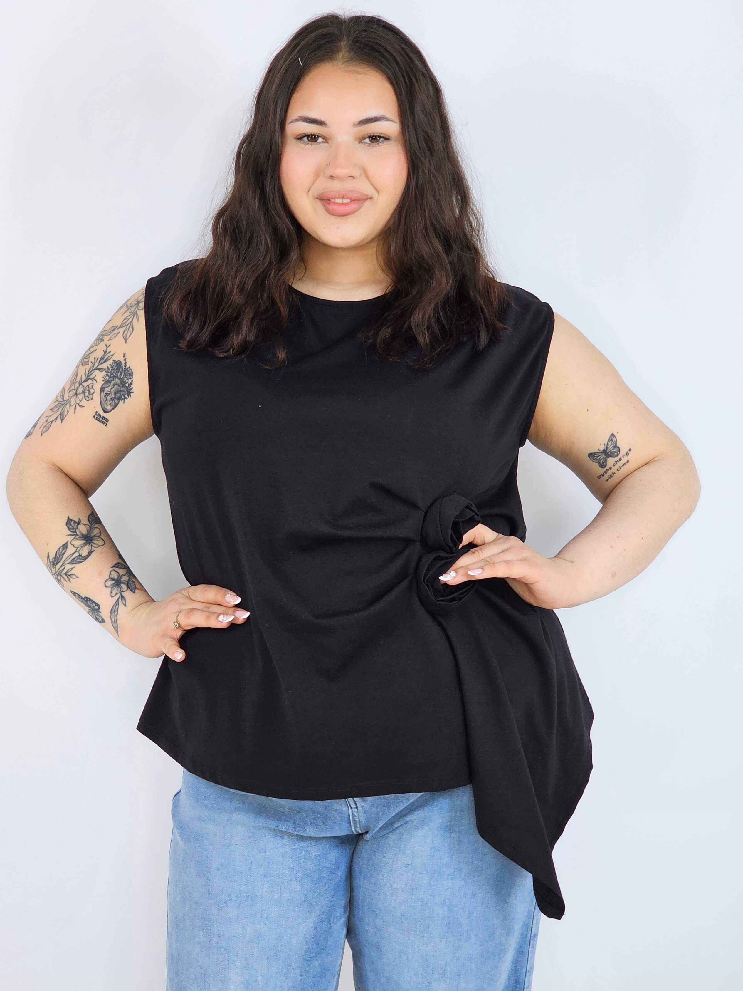 Bluzka plus size XXL elegancka – idealna pod marynarkę i na wyjątkowe okazje Stylowa XL