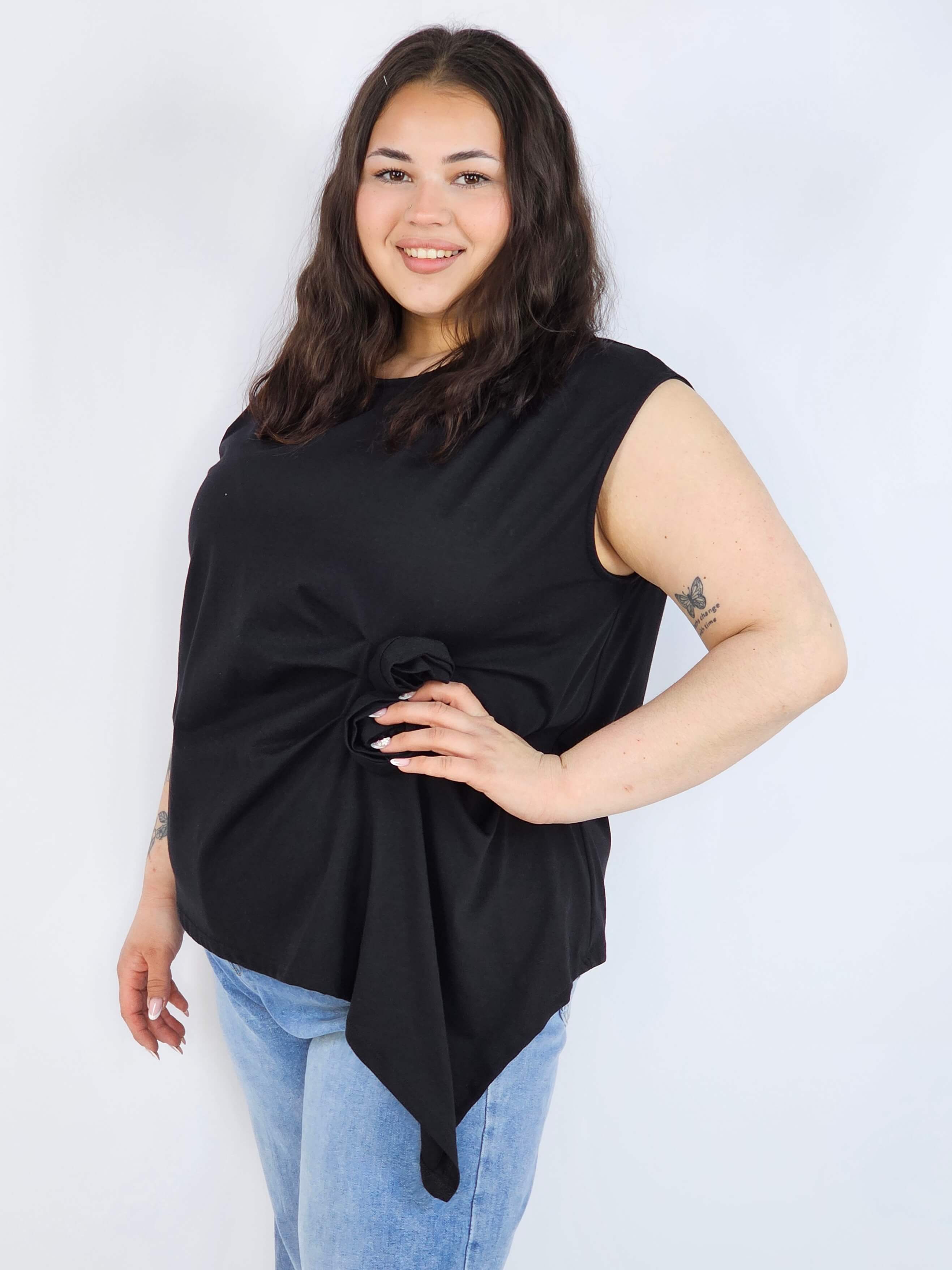 Bluzka plus size XXL elegancka – idealna pod marynarkę i na wyjątkowe okazje Stylowa XL