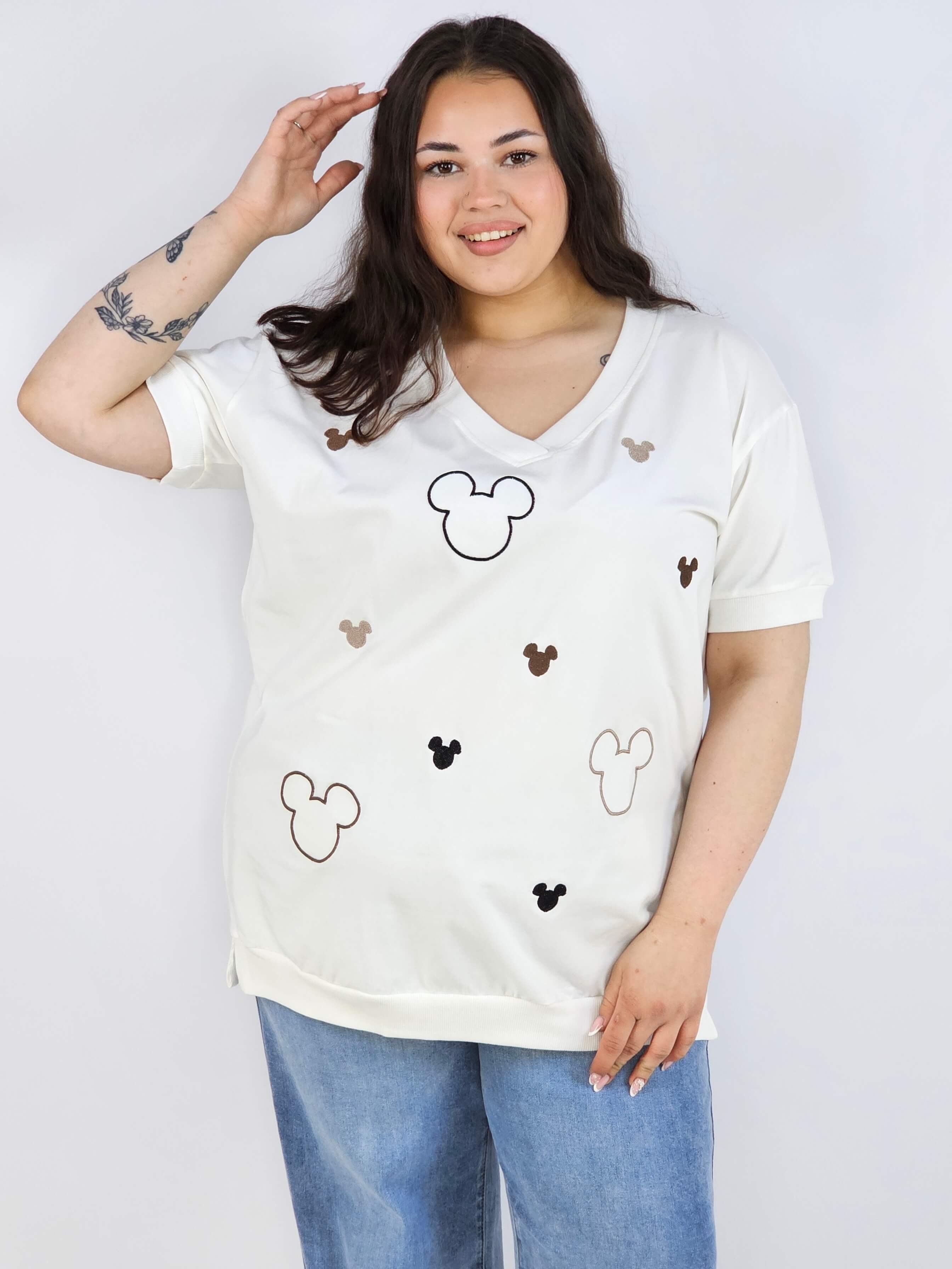 Bluzka plus size XXL z dekoltem V – modna i wygodna Stylowa XL