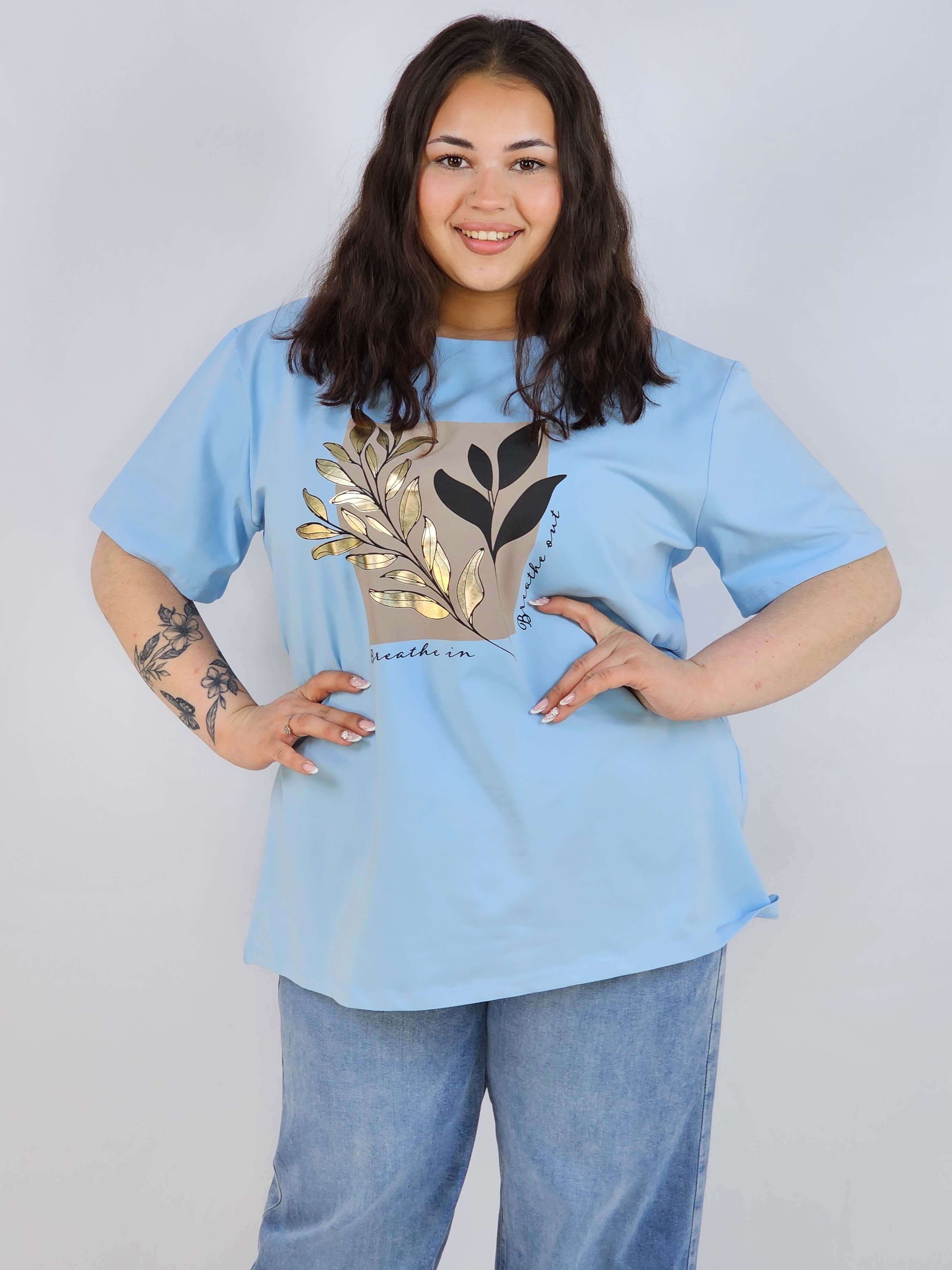 Bluzka plus size XXL z modnym nadrukiem – styl i wygoda na co dzień Stylowa XL