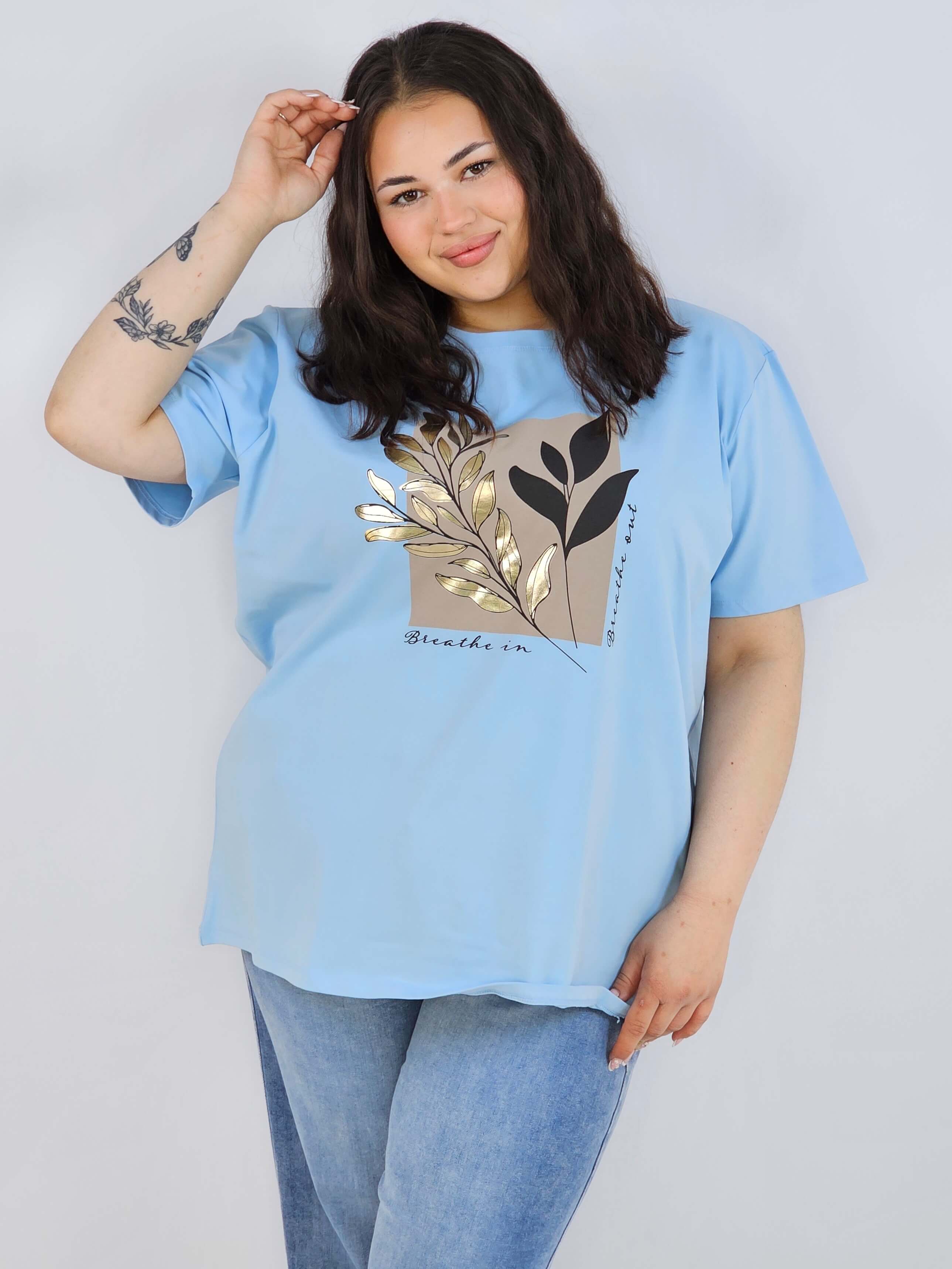 Bluzka plus size XXL z modnym nadrukiem – styl i wygoda na co dzień Stylowa XL