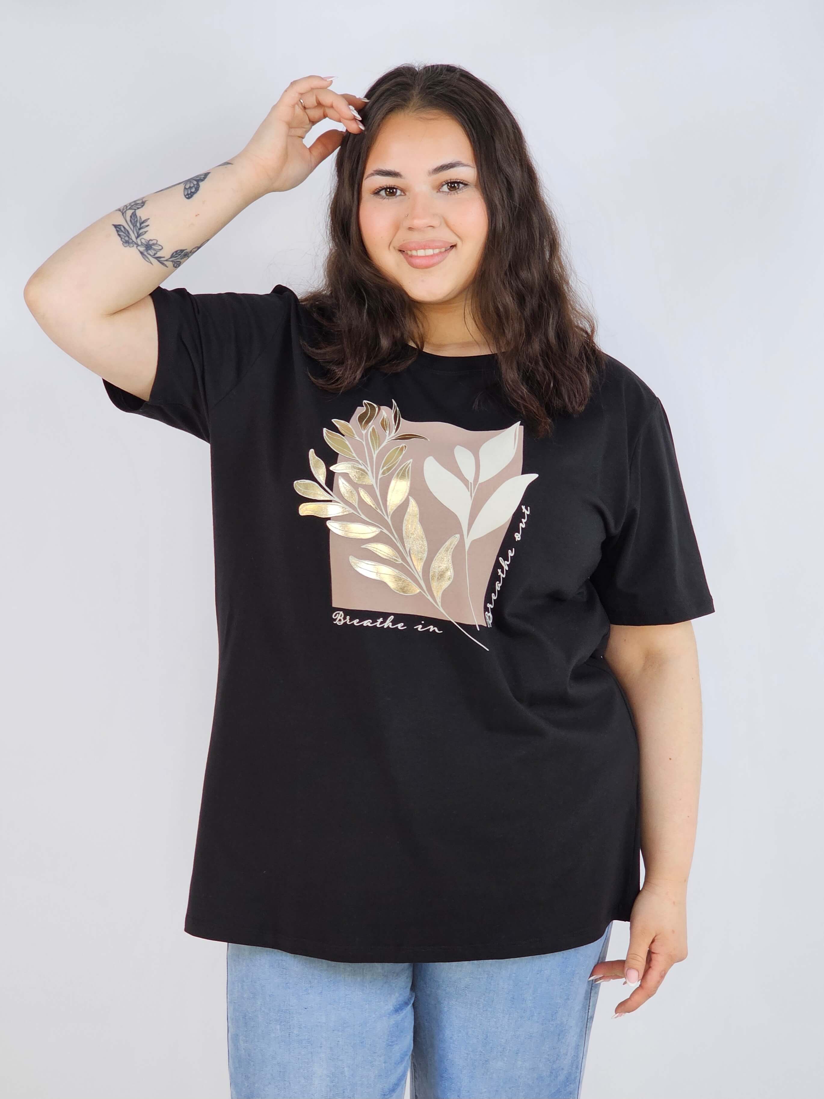 Bluzka plus size XXL z modnym nadrukiem – styl i wygoda na co dzień Stylowa XL