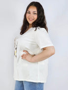 Bluzka plus size XXL z motywem motyli – kobieca i stylowa na co dzień Stylowa XL