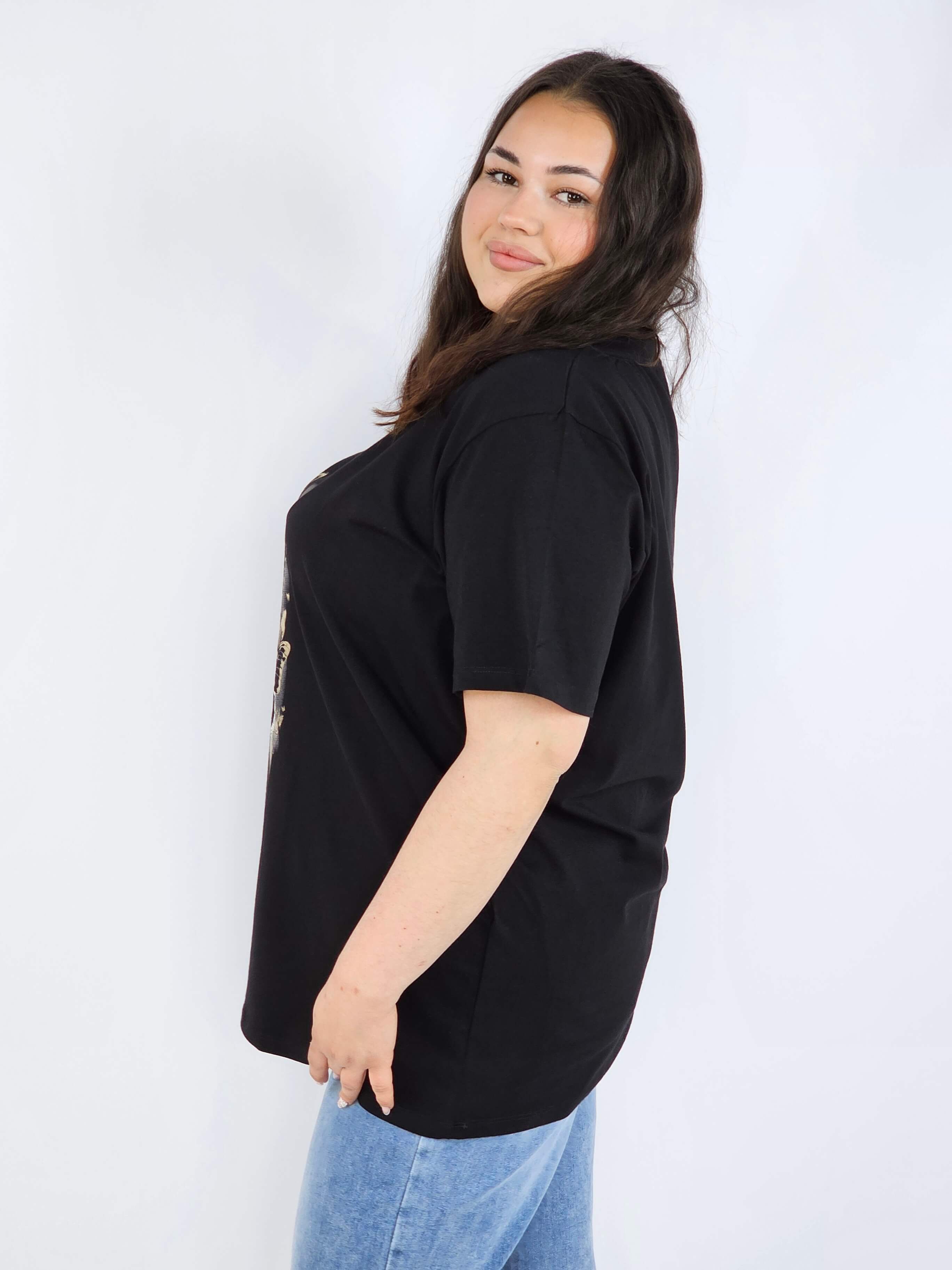Bluzka plus size XXL z motywem motyli – kobieca i stylowa na co dzień Stylowa XL
