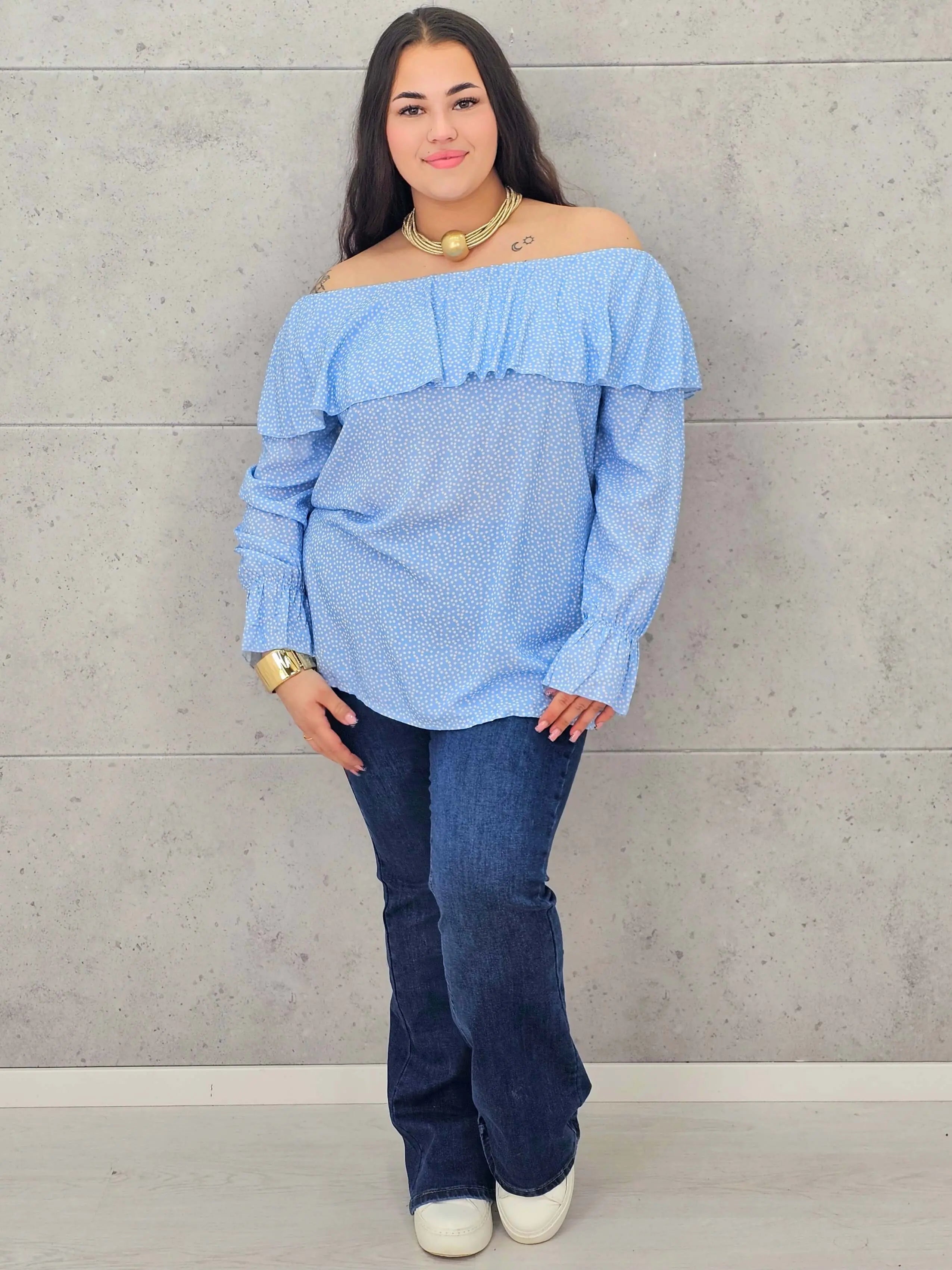 Bluzka plus size – hiszpanka o zwiewnym i kobiecym fasonie XXL Stylowa XL