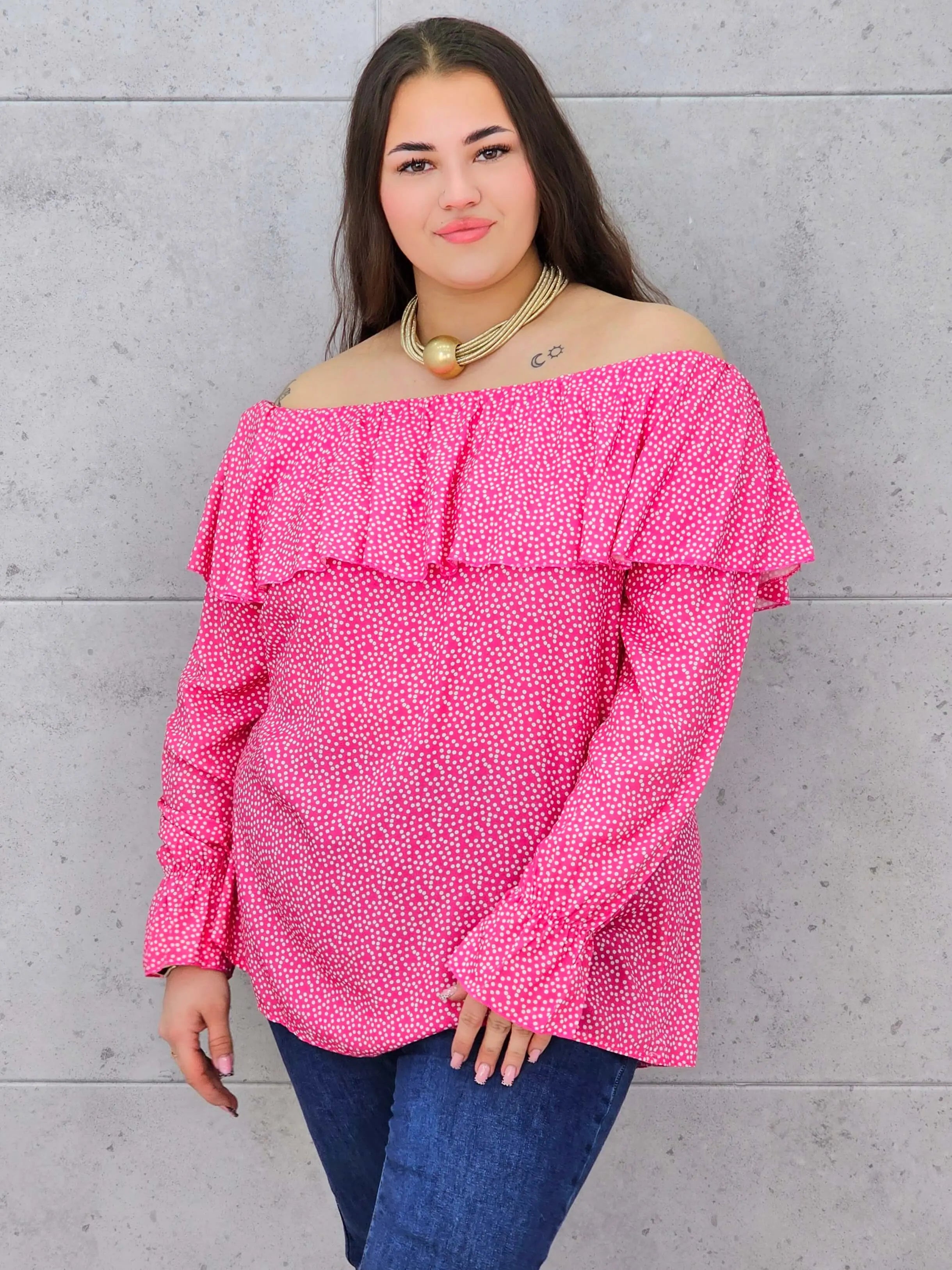 Bluzka plus size – hiszpanka o zwiewnym i kobiecym fasonie XXL Stylowa XL