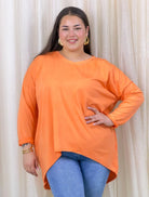 Bluzka plus size asymetryczna basic – wygodna bluzka XXL do codziennych stylizacji Stylowa XL