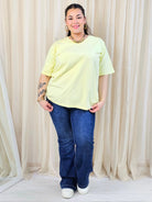 Bluzka plus size gładka z dekoltem V – klasyczna bluzka damska XXL w wielu kolorach Stylowa XL