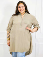 Bluzka plus size koszulowa z dłuższym tyłem – luźny fason XXL Stylowa XL