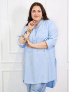 Bluzka plus size koszulowa z dłuższym tyłem – luźny fason XXL Stylowa XL