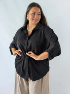 Bluzka plus size koszulowa z kołnierzykiem – elegancka bluzka damska XXL z wiązaniem Stylowa XL