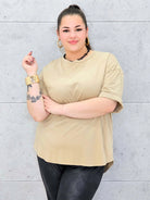 Bluzka plus size oversize wygodna – klasyczna baza do stylizacji XXL Stylowa XL