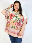 Bluzka plus size w kwiaty – lekka i stylowa bluzka damska Stylowa XL