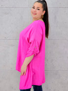 Bluzka plus size z asymetrycznym dołem – lekka i stylowa tunika XXL Stylowa XL