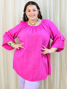 Bluzka plus size z falbanami na rękawach – lekka i kobieca forma na co dzień i okazje Stylowa XL