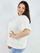 Bluzka plus size z koronkowymi rękawami elegancka lekka XXL Stylowa XL