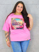 Bluzka plus size z nadrukiem – stylowy T-shirt XXL Stylowa XL