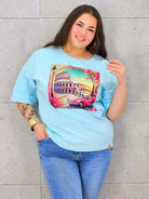Bluzka plus size z nadrukiem – stylowy T-shirt XXL Stylowa XL