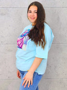 Bluzka plus size z nadrukiem – stylowy T-shirt XXL Stylowa XL