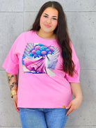 Bluzka plus size z nadrukiem – stylowy T-shirt XXL Stylowa XL