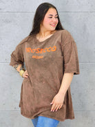 Bluzka plus size z napisem PROSECCO MOOD – stylowy luz XXL Stylowa XL