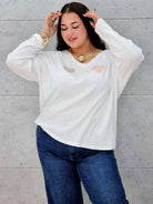 Bluzka plus size z serduszkami – delikatna, kobieca i niezwykle wygodna Stylowa XL