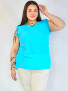 Bluzka plus size z wiskozy – lekka bluzka damska XXL z haftowanym rękawem Stylowa XL