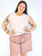 Bluzka plus size z wiskozy – lekka bluzka damska XXL z haftowanym rękawem Stylowa XL