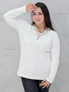 Bluzka prążkowana plus size z koronką - elegancja i wygoda Stylowa XL