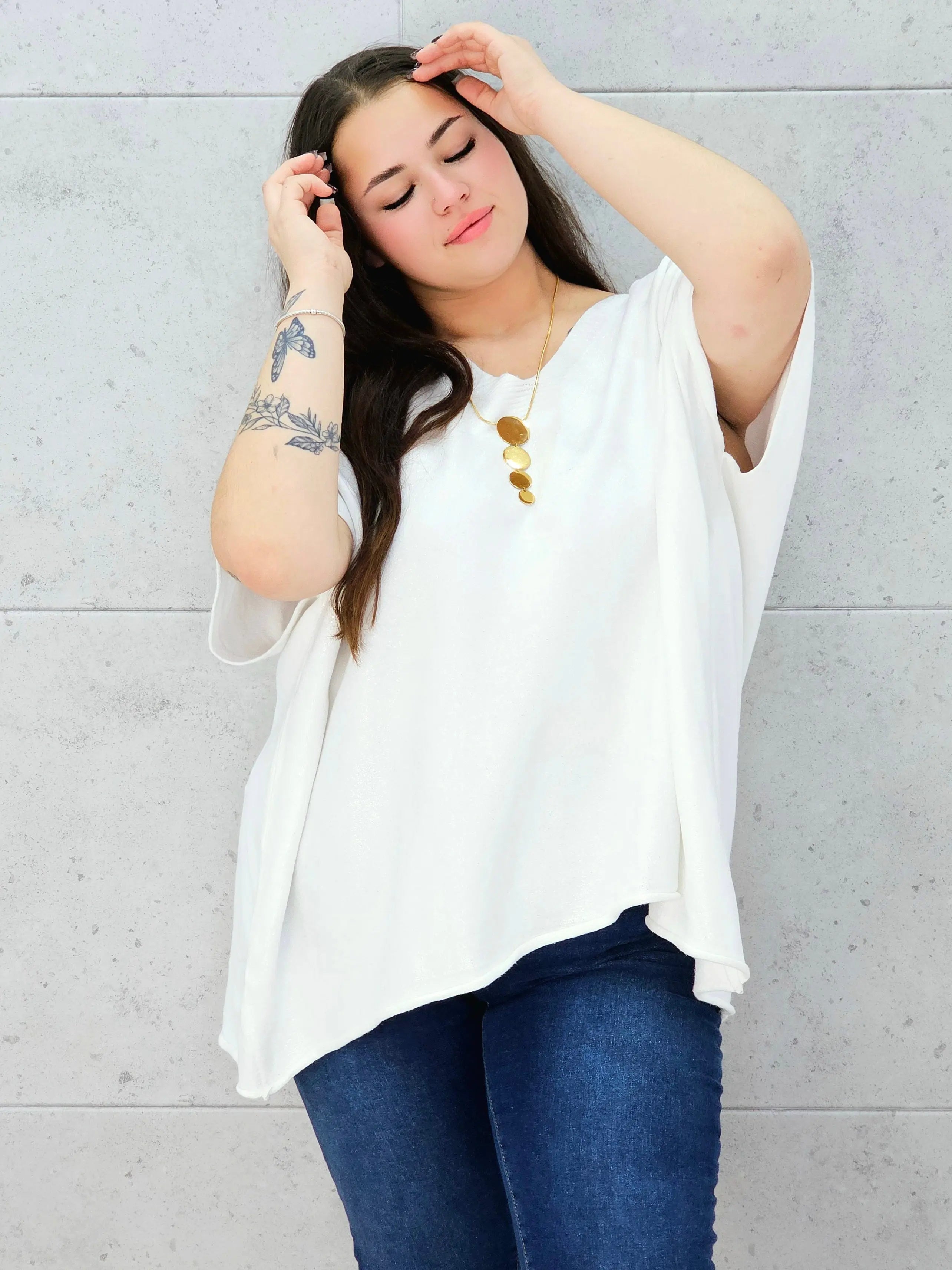 Bluzka z boku w całości 