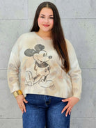 Bluzka sweterkowa plus size z nadrukiem – lekka i stylowa Stylowa XL Stylowa XL