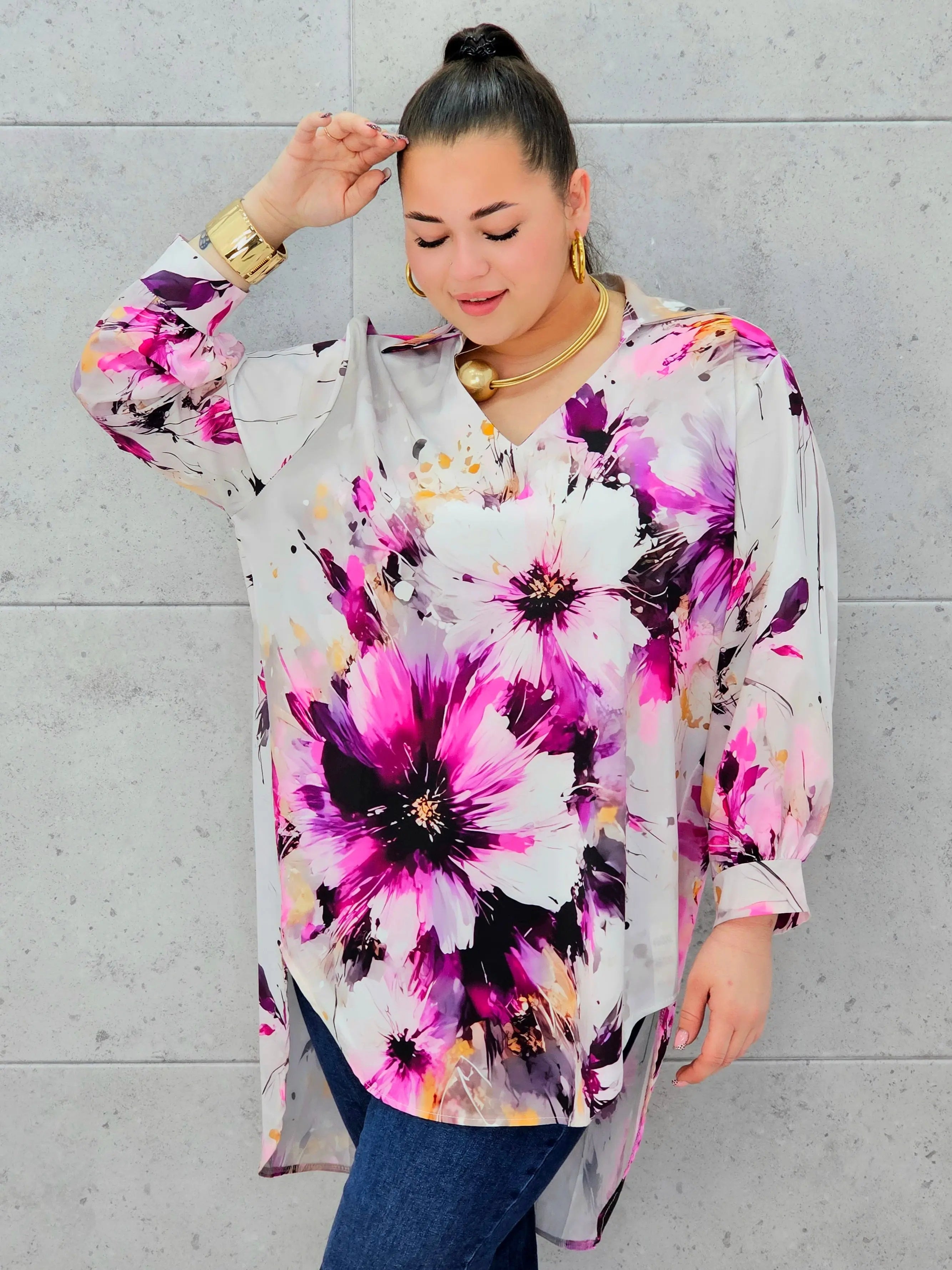 Bluzka szyfonowa plus size – lekka, elegancka i kobieca propozycja na każdą okazję Stylowa XL