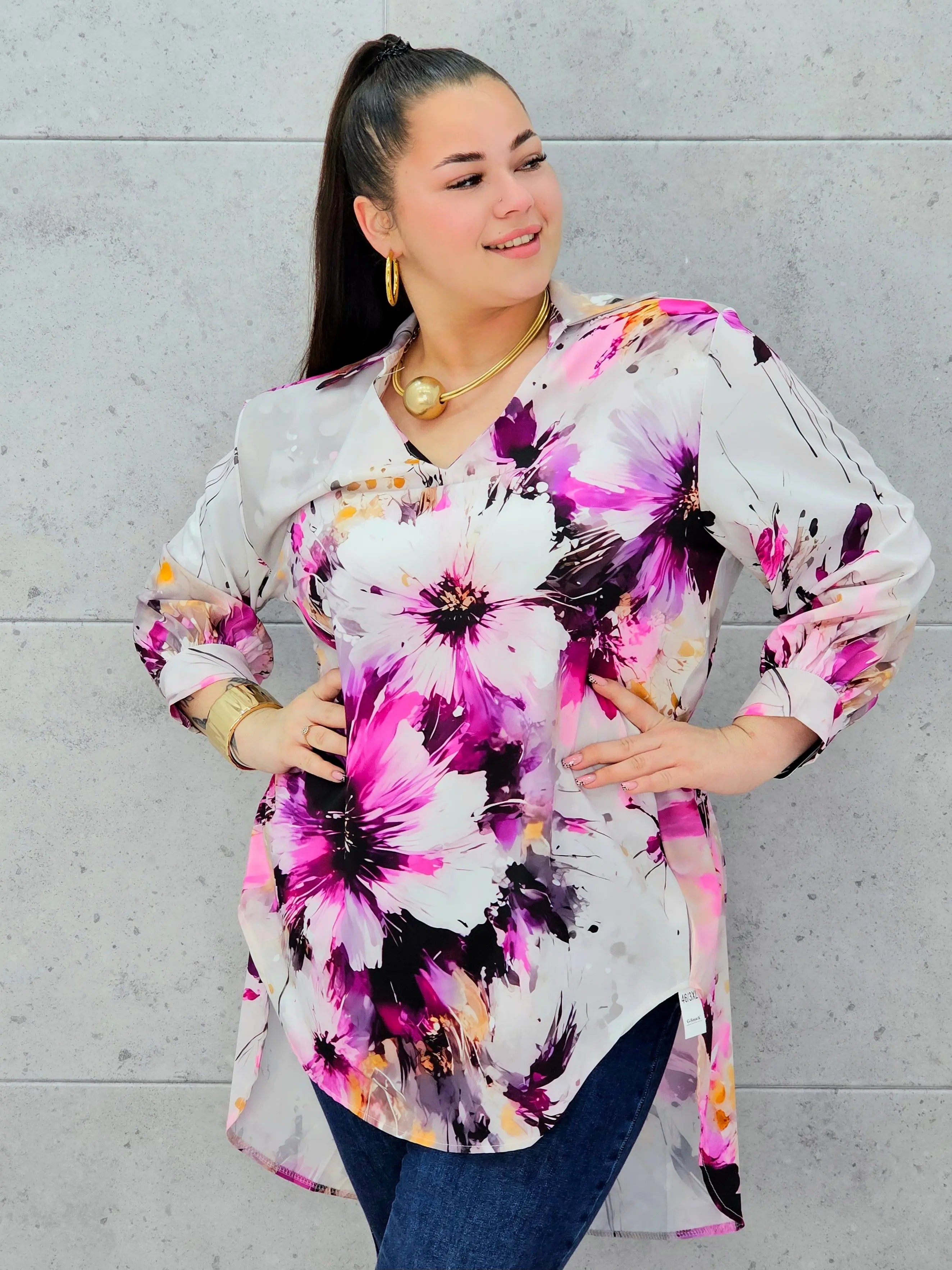 Bluzka szyfonowa plus size – lekka, elegancka i kobieca propozycja na każdą okazję Stylowa XL