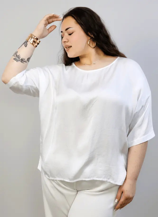 Bluzka wiskoza plus size – lekka bluzka XXL o swobodnym fasonie Stylowa XL