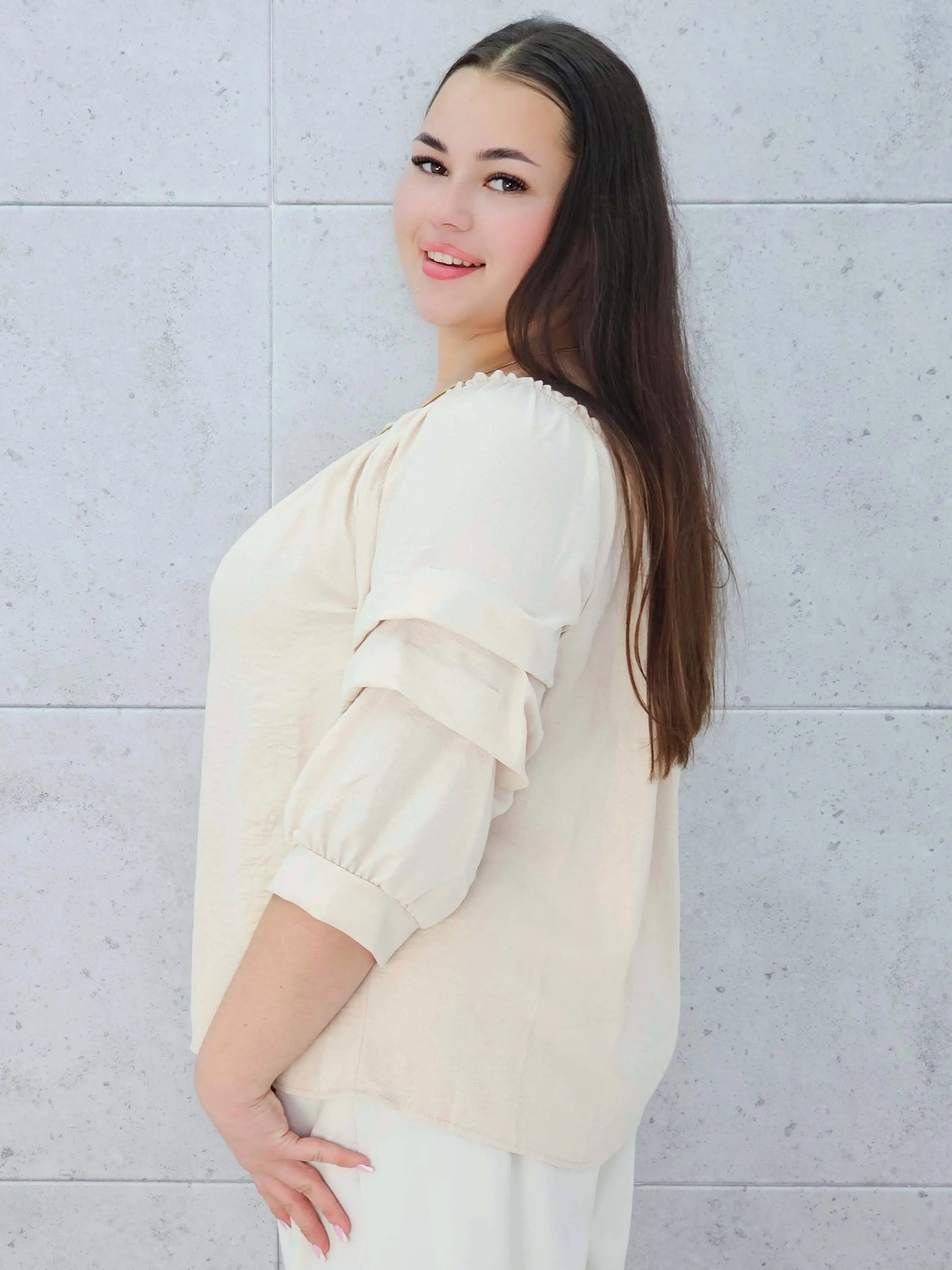 Bluzka z Efektem Błysku Stylowa XL