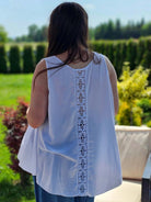 Bluzka z Koronkowym Wzorem na Plecach Stylowa XL