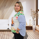 Bluzka z aplikacja na przodzie Stylowa XL