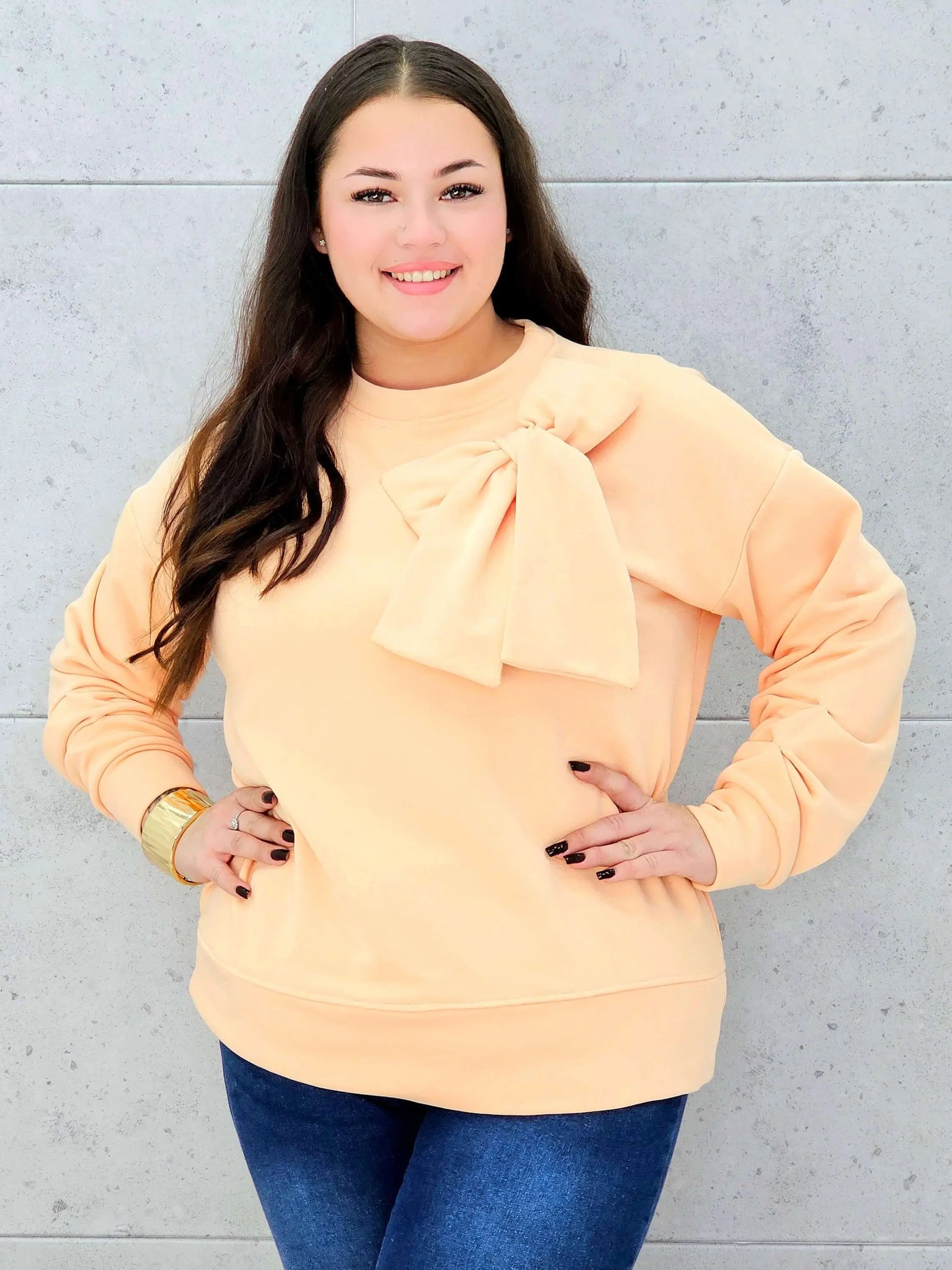 Bluzka z kokardą Stylowa XL