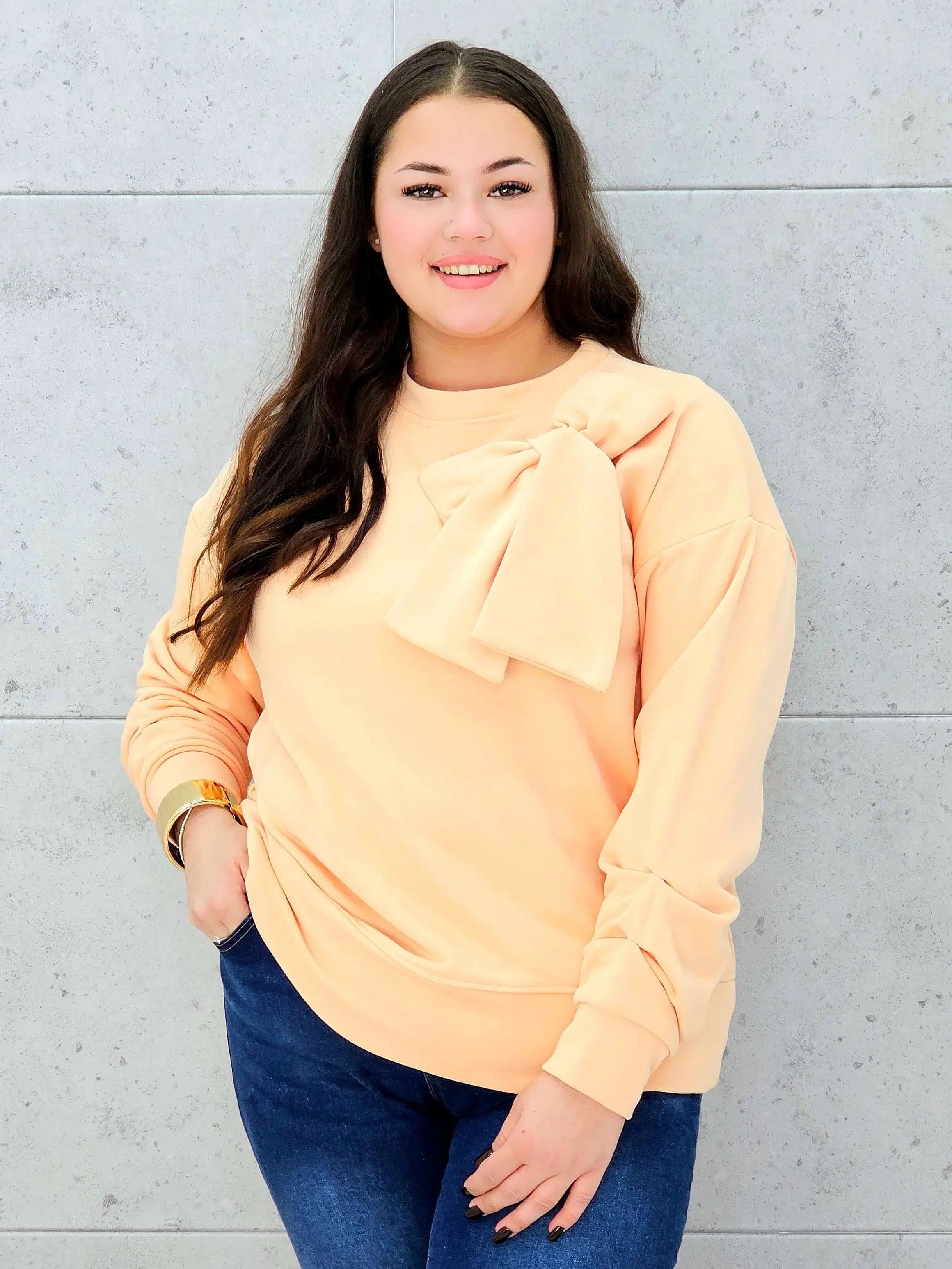 Bluzka z kokardą Stylowa XL