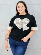 czarna bluzka bokiem 