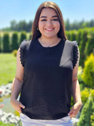 Bluzka z rękawem zakończonym zdobiona falbanka - różne kolory Stylowa XL