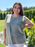 Bluzka z rękawem zakończonym zdobiona falbanka - różne kolory Stylowa XL