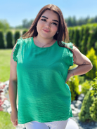 Bluzka z rękawem zakończonym zdobiona falbanka - różne kolory Stylowa XL