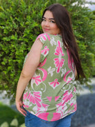 Bluzka z wzorem po całości Stylowa XL