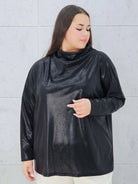 Bluzka złota z połyskiem Stylowa XL